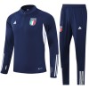 Italië Trainings Sweatshirt Pak Quarter-zip 2023-24 Grijze - Heren